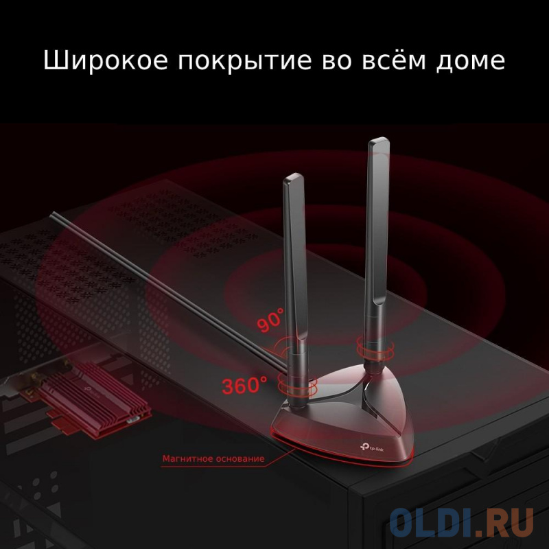 Сетевой адаптер Wi-Fi 6+ Bluetooth 5.0 TP-Link Archer TX3000E-RU AX3000 фото