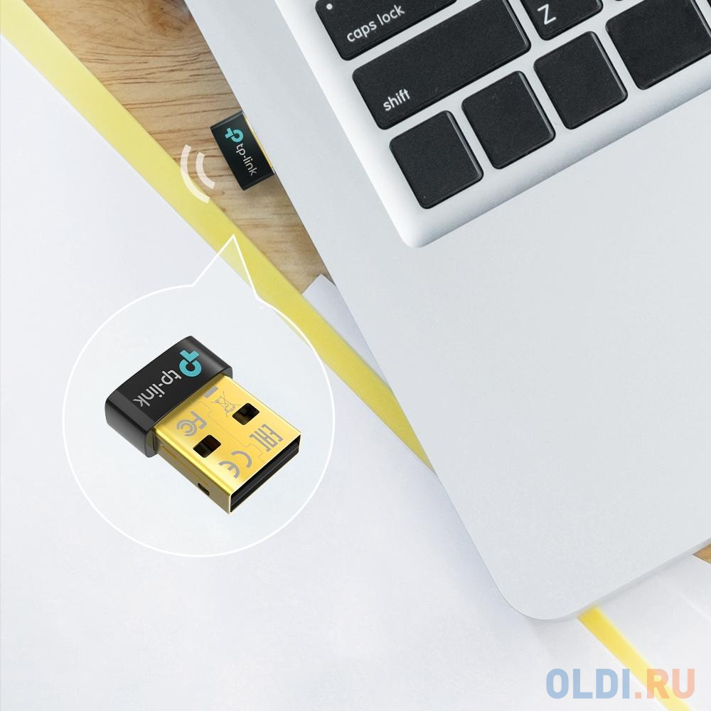 TP-Link UB500 Bluetooth 5.0 Nano USB Adapter, Nano size, USB 2.0, Plug and Play, Supports Windows 10/8.1/7, размер 14,8 х 6,8 х 18,9 мм - фото 7