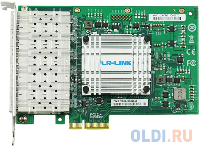 Сетевой адаптер PCIE 1GB 6SFP LRES1006PF-6SFP LR-LINK фото
