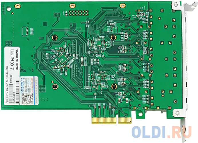 Сетевой адаптер PCIE 1GB 6SFP LRES1006PF-6SFP LR-LINK фото