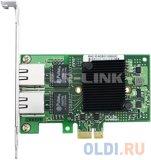 LREC9222HT Ethernet-адаптер LR-LINK 9222HT, Intel I350-AM2, двойной порт RJ45, сетевая карта PCI-Ex1, 10/100/1000 Мбит/с (302472) фото