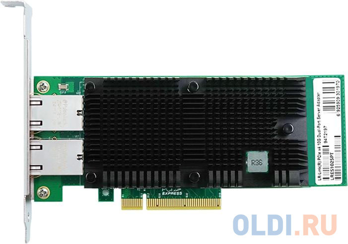Сетевой адаптер PCIE 2X10G LRES1025PT LR-LINK адаптер tp link tl pa4010pkit базовый комплект адаптеров powerline стандарта av500 av600 со встроенной розеткой
