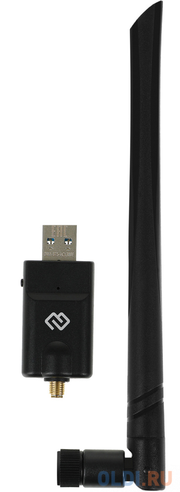 Сетевой адаптер Wi-Fi + Bluetooth Digma DWA-BT5-AC1300E AC1300 USB 3.0 (ант.внеш.съем) 1ант. (упак.:1шт) адаптер tenda u12 двухдиапазонный usb адаптер ac1300