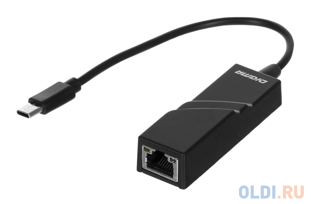 Сетевой адаптер Fast Ethernet Digma D-USBC-LAN100 USB Type-C (упак.:1шт) ip30 slim type 5 port industrial fast ethernet switch 40 to 75 degree c