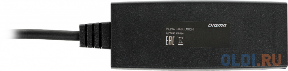 Сетевой адаптер Gigabit Ethernet Digma USB Type-C [d-usbc-lan1000] - фото 9