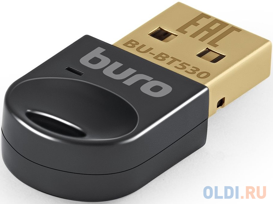 Адаптер USB Buro BU-BT530 BT5.3+EDR class 1.5 20м черный - фото 2