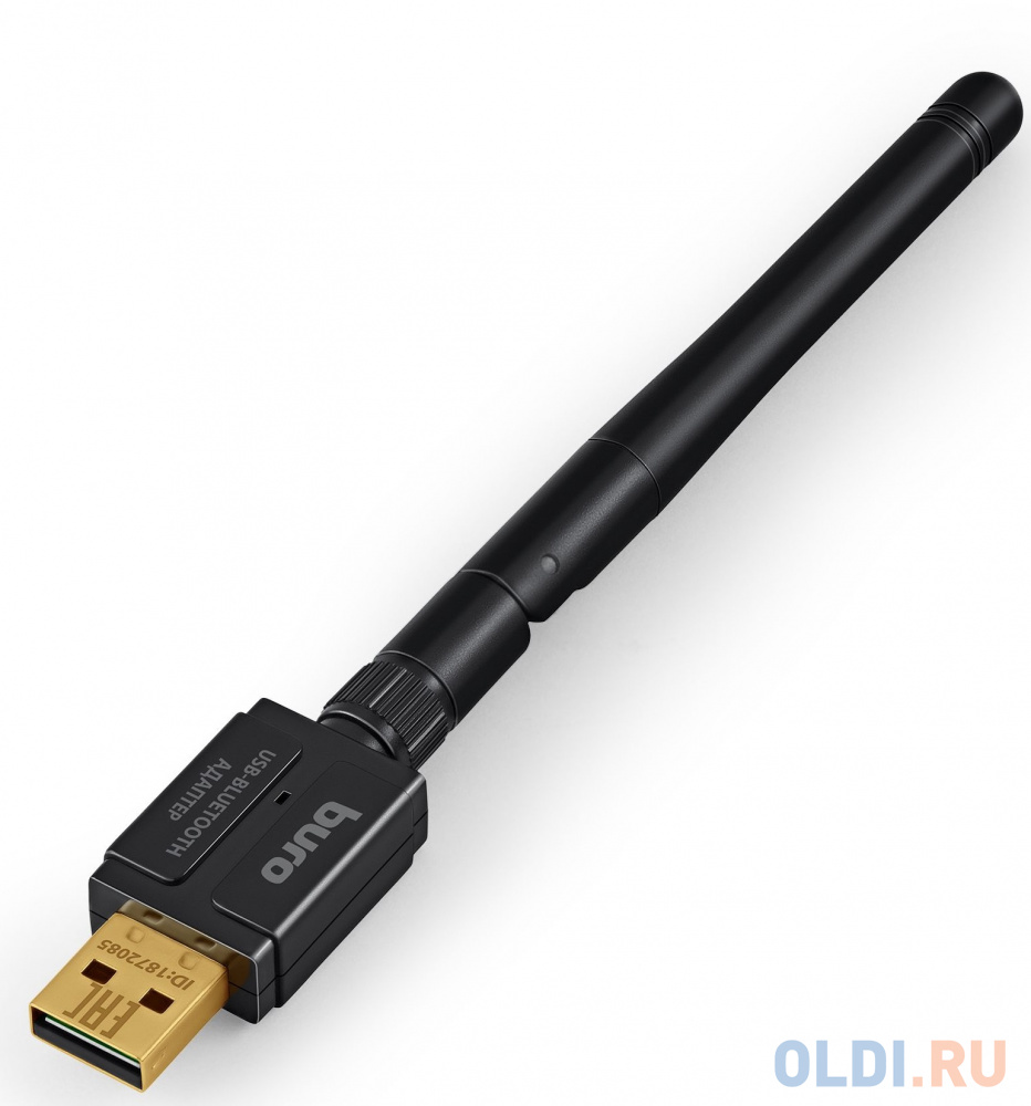 Адаптер USB Buro BU-BT532 BT5.3+EDR class 1 100м черный - фото 3
