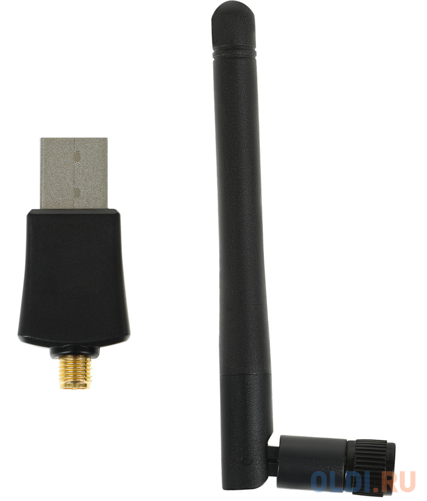 Сетевой адаптер Wi-Fi Digma DWA-N300E N300 USB 2.0 (ант.внеш.съем) 1ант. (упак.:1шт) Вид№2