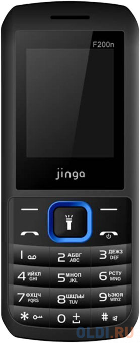 

Мобильный телефон Jinga Simple F200n синий черный 1.77" 32 Мб