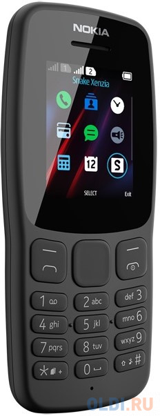 Мобильный телефон NOKIA 106 DS TA-1114 серый 1.8&quot; от OLDI