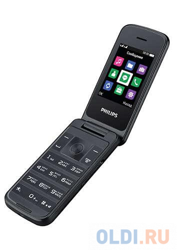 Мобильный телефон Philips E255 синий 2.4&quot; от OLDI