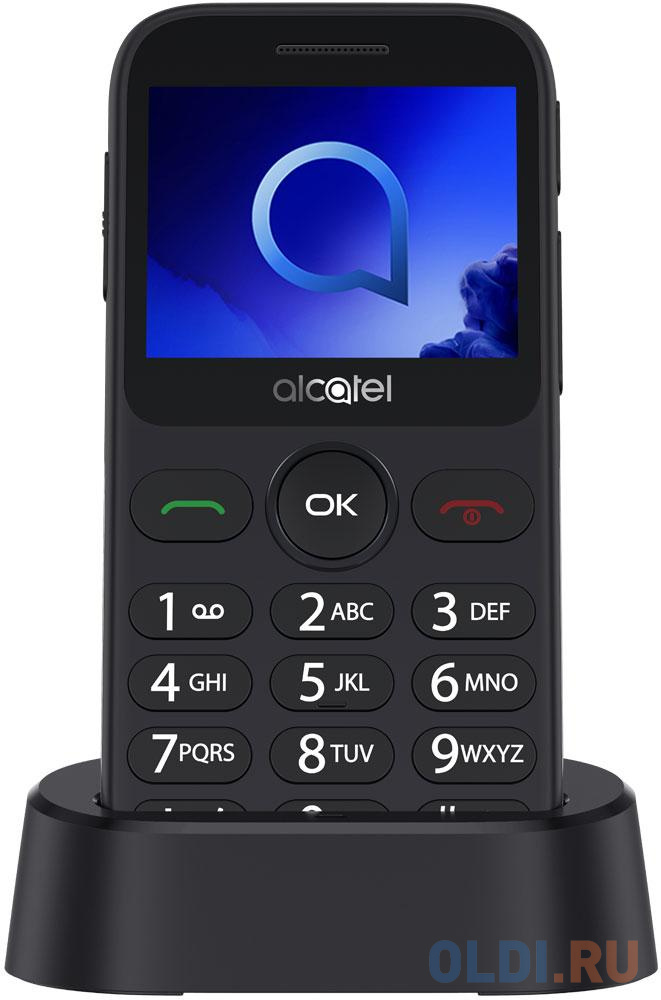 Телефон Alcatel 2019G серебристый 2.4&quot; 16 Мб Bluetooth 2019G-3BALRU1 от OLDI