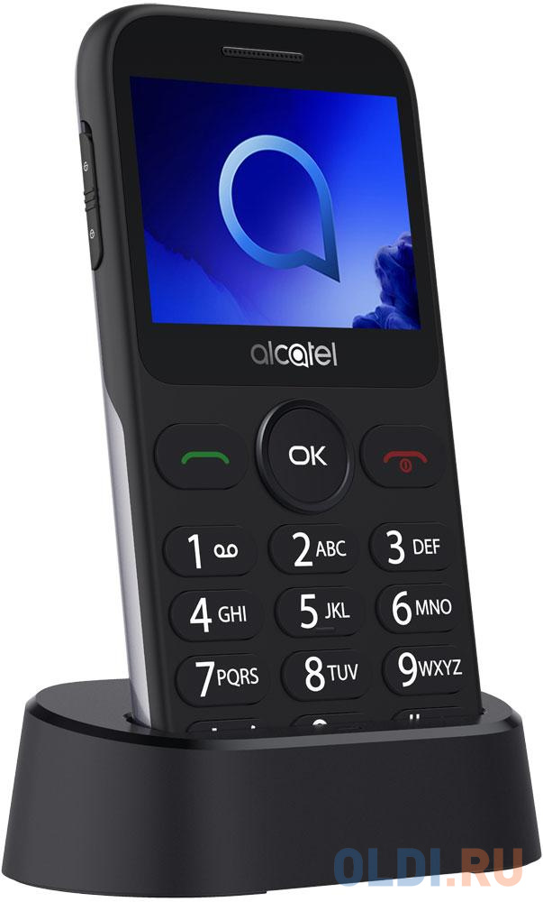 Телефон Alcatel 2019G серебристый 2.4&quot; 16 Мб Bluetooth 2019G-3BALRU1 от OLDI