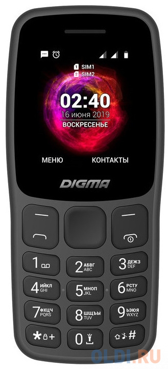 

Мобильный телефон Digma C170 Linx графит 1.77" — Bluetooth
