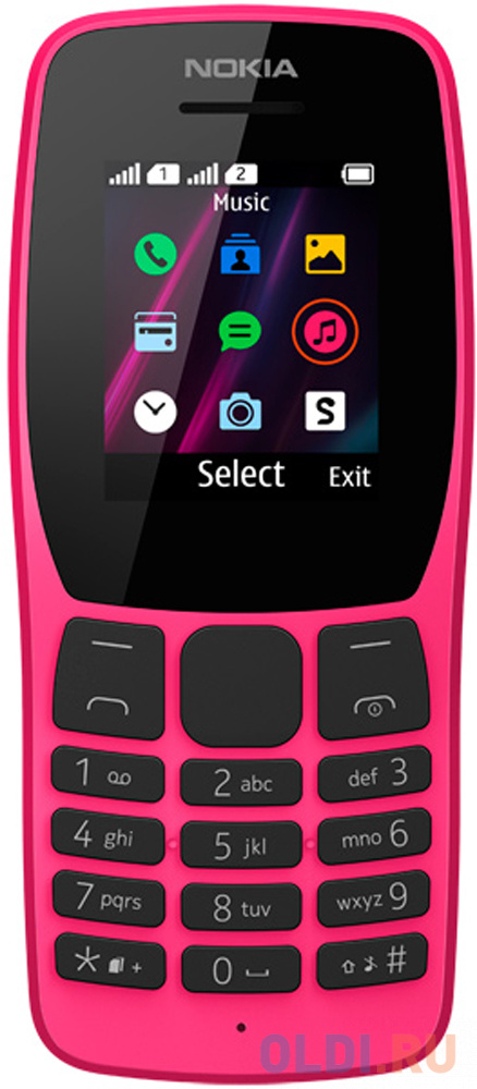 

Мобильный телефон NOKIA 110DS розовый 1.77" 4 Мб