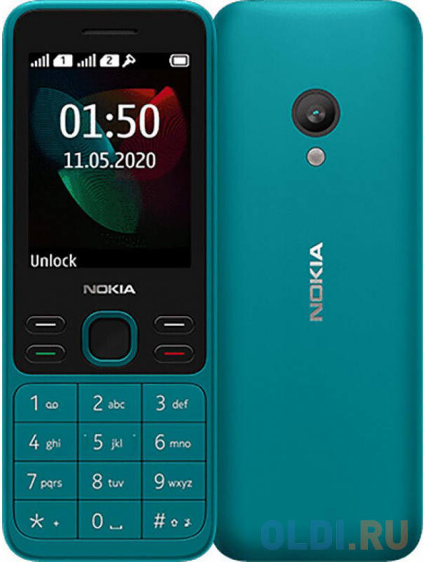 Телефон Nokia 150 DS TA-1235 (2020) Cyan (16GMNE01A04) — купить по лучшей  цене в интернет-магазине OLDI в Москве — характеристики, фото