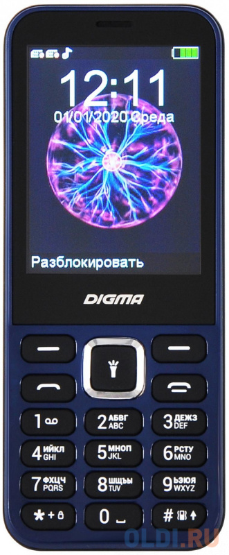 Телефон Digma C281 Linx синий фото