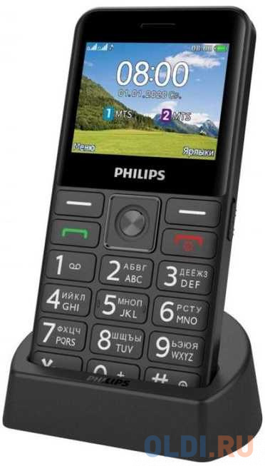 Телефон Philips E207 черный 867000174127 - фото 3