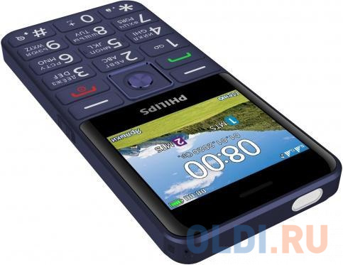 Телефон Philips E207 синий фото