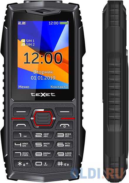 

teXet TM-519R черный-красный Мобильный телефон