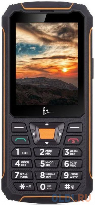 Телефон Fly R280C оранжевый черный фото