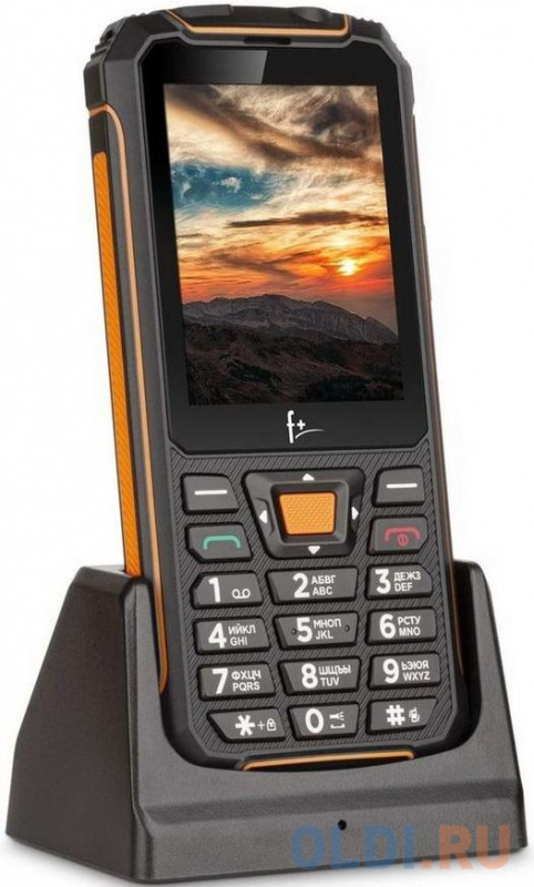 Телефон Fly R280C оранжевый черный фото