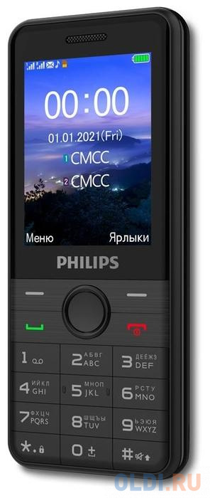Мобильный телефон Philips Xenium E172 черный 2.4" 32 Mb Bluetooth фото
