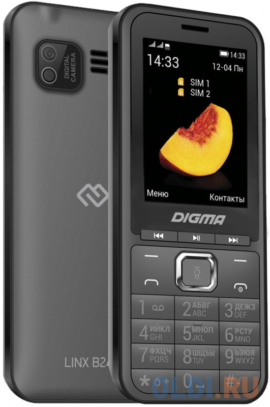 Телефон Digma LINX B241 серый фото