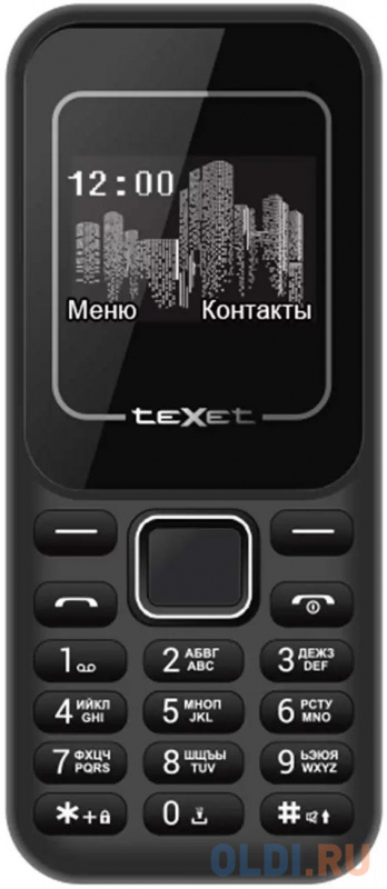 

Телефон Texet TM-120 красный черный