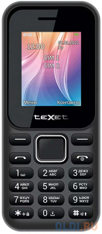 

Телефон Texet TM-123 черный