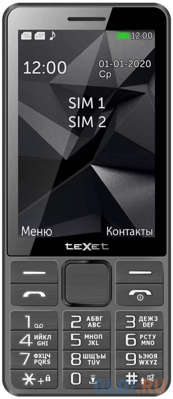 

Телефон Texet TM-D324 серый