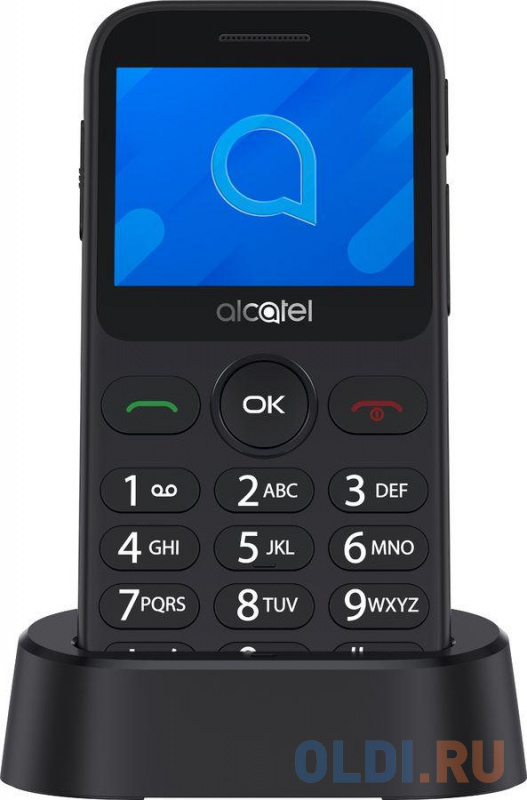 

Мобильный телефон Alcatel 2020X серый моноблок 1Sim 2.4" 240x320 Nucleus 0.3Mpix GSM900/1800 GSM1900 FM microSD max32Gb