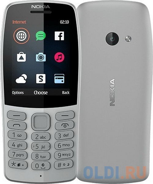 

Телефон NOKIA 210 Dual Sim серый