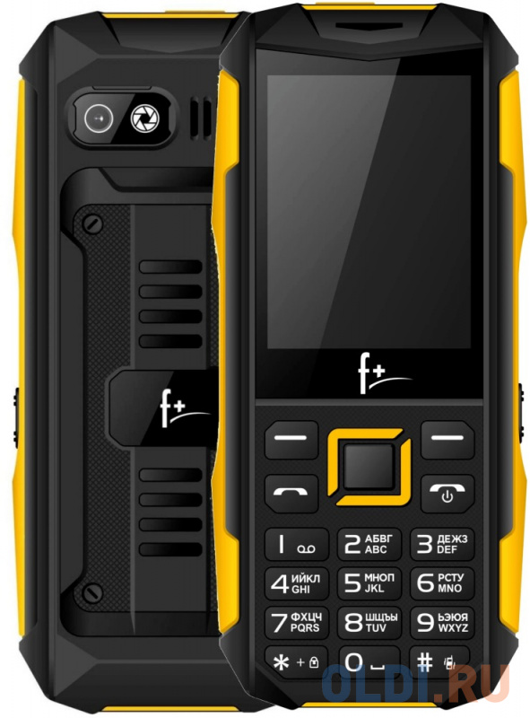 

Телефон F+ PR240 черный желтый