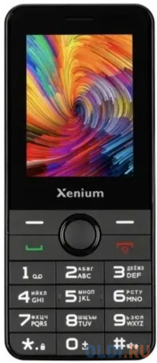 

Мобильный телефон XENIUM X240 черный моноблок 2Sim 2.4" 240x320 Nucleus 0.3Mpix GSM900/1800 MP3 FM microSD max32Gb