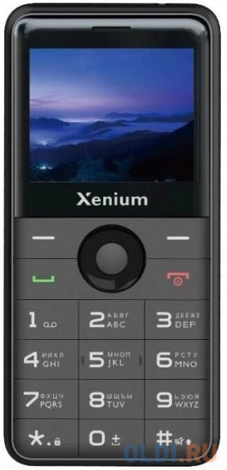 

Мобильный телефон XENIUM X700 черный моноблок 2Sim 2.31" 240x320 Nucleus 0.3Mpix GSM900/1800 MP3 FM microSD max32Gb