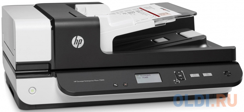 Сканер HP ScanJet Enterprise Flow 7500  L2725B планшетный, А4, ADF 100 листов,  50 стр/мин, 600dpi, 24bit, USB