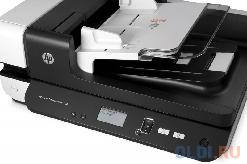 Сканер HP ScanJet Enterprise Flow 7500  L2725B планшетный, А4, ADF 100 листов,  50 стр/мин, 600dpi, 24bit, USB фото