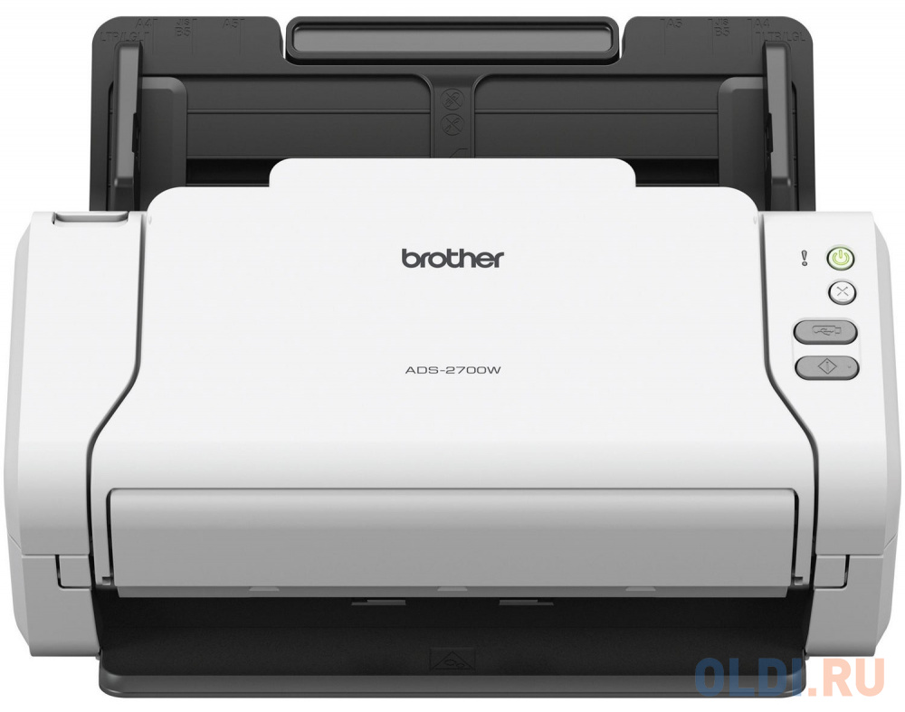 Сканер Brother ADS-2700W протяжный CIS A4 600x600dpi USB Ethernet Wi-Fi