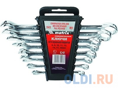 

Набор комбинированных ключей MATRIX 15404 (8 - 17 мм) 6 шт.