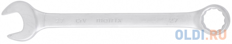 Ключ комбинированный MATRIX 15120 (27 мм)  СrV матовый хром комбинированный ключ matrix 15103