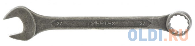Ключ комбинированый,27 мм, CrV, фосфатированный, ГОСТ 16983// Сибртех