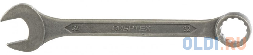 Ключ комбинированый,32 мм, CrV, фосфатированный, ГОСТ 16983// Сибртех ключ комбинированый фосфатированный 19 мм сибртех 14912