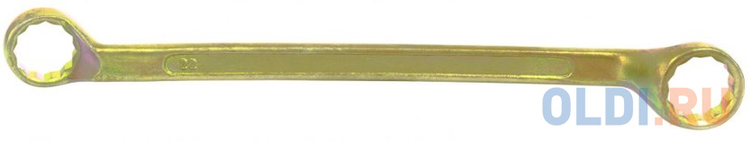 Ключ накидной, 22 х 24 мм, желтый цинк// Сибртех