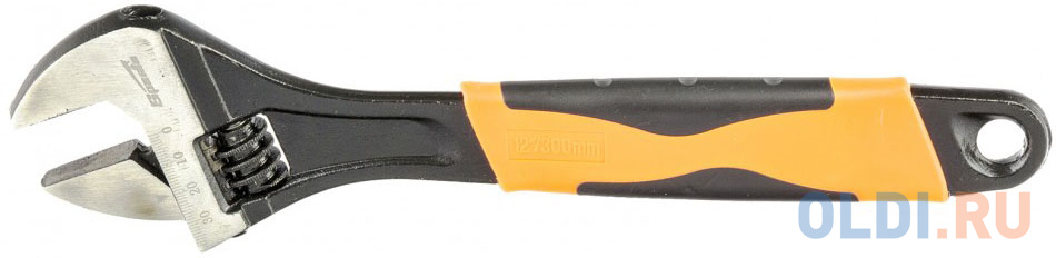 Ключ разводной, 300 мм, двухкомпонентная рукоятка// Sparta ключ свечной 21 мм с шарниром sparta