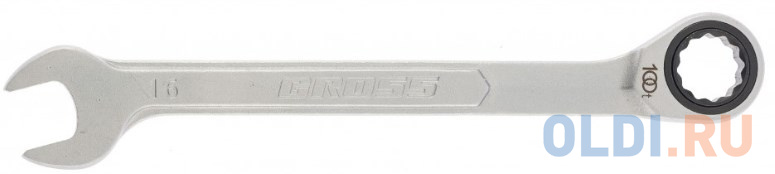 Ключ комбинированный трещоточный 16 мм// Gross комбинированный ключ matrix 15103