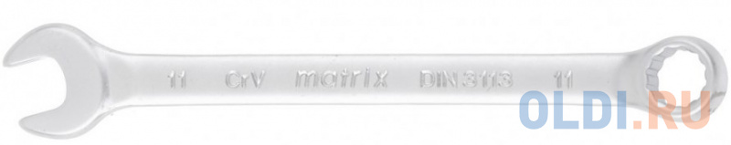 

Ключ комбинированный, 14 мм, CrV, матовый хром// MATRIX