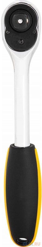 Ключ-трещотка Deli DL2521 1/2&quot; Размер: 254 мм. Двухкомпонентная трещотка, 45 T (зубья), шестерня Cr-Mo, быстросъемная. фото