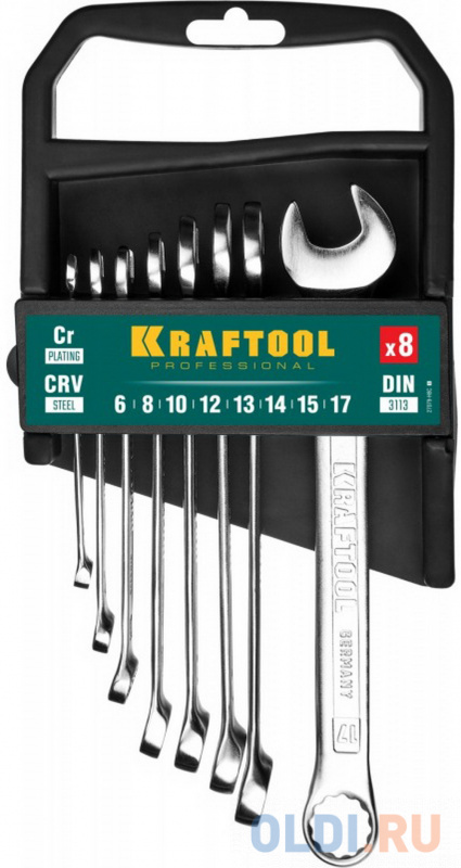 

KRAFTOOL 8 шт, 8 - 19 мм, набор комбинированных гаечных ключей (27079-H8C)