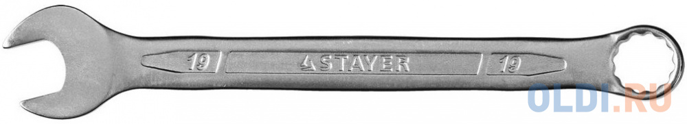 STAYER HERCULES, 19 мм, комбинированный гаечный ключ, Professional (27081-19) комбинированный ключ matrix 15163